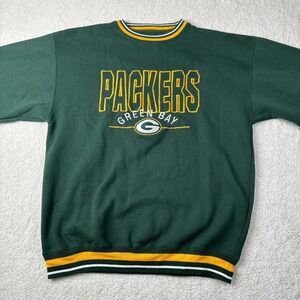 Vintage 90s Logo 7 Packers‎ NFL Game Day Football Crewneck Sweatshirt Size XL